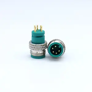 Hoge Kwaliteit Connector M12 M8 Sensor 2 Pin 3 4 5pin Mannelijke Vrouwelijke Waterdichte Elektrische Draad Stekker Connector