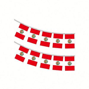 ธงประดับตกแต่งขนาดเล็กแบบสายรุ้ง ธงชาติเปรู สำหรับงานเฉลิมฉลองประจำชาติ - Product Image 6
