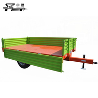 Camion à benne arrière hydraulique de remorque de tracteur de ferme du contrat 4ton de produits chinois