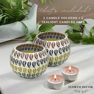 Handcrafted Multi Leaf Mosaic Glass Jar Soy Wax Scented <b>Candle</b> Premium Home Fragrance <b>Candle</b> for Festive Decor <b>Gifts</b> Wholesale - Product Image 3