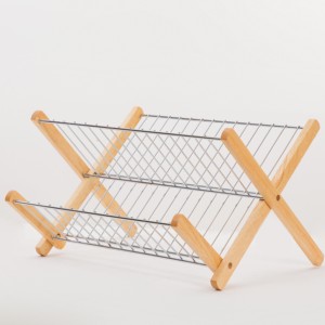 JB New Design Metal Wire Kitchen Cabinet <strong>Two</strong> <strong>Tier</strong> Draining <strong>Rack</strong> Storage <strong>Rack</strong> <strong>Dish</strong> <strong>Rack</strong> - Product Image 3