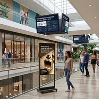 Pantalla de Señalización Digital de Alto Brillo para Escaparates, 700-5000 Nits, para Publicidad en Tiendas Minoristas