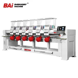 BAI high speed computerized cap multi head embroidery machine for garment