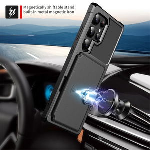 Étui portefeuille magnétique en cuir PU pour <span class=keywords><strong>Samsung</strong></span> S26 S25 S24 S23 S22 S21 S20 Note20 Ultra + FE S10 Plus <span class=keywords><strong>S10e</strong></span>+ avec porte-cartes et rabat - Product Image 2