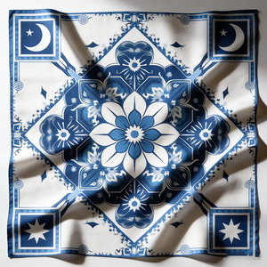 Muslim <strong>Square</strong> Scarf <strong>Hijab</strong> for Women Modest Islamic Headscarf Fashion Accessory - Product Image 1