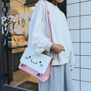 Sac à main brodé en chat pour femmes, sac à bandoulière, mignon, animé japonais, mode, personnalité amusante, chevelure de chaton, nouvelle collection <span class=keywords><strong>2021</strong></span> - Product Image 4