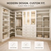Armoire de chambre à coucher moderne en bois avec tiroirs et miroir, armoire de rangement à 4 portes, meubles de chambre à coucher pour la maison et l'hôtel
