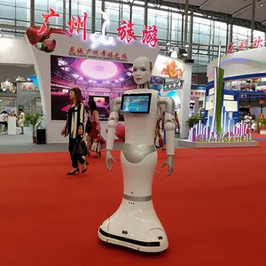 Servant Robot Reception AI China Humanoid Servant Robot Mall Center Reception And Guide Service Robot