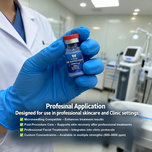 Suero Facial Antienvejecimiento con Péptidos de Cobre Azul OEM, Reparador de la Piel, <span class=keywords><strong>Ampolla</strong></span> de Suero con Péptidos de Cobre Azul GHK-Cu - Product Image 5