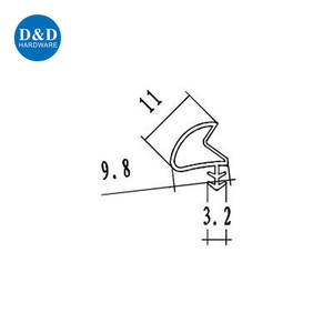 Joints inférieurs <span class=keywords><strong>de</strong></span> <span class=keywords><strong>porte</strong></span> en caoutchouc Bande d'étanchéité flexible Isolation <span class=keywords><strong>de</strong></span> <span class=keywords><strong>porte</strong></span> en PVC pour <span class=keywords><strong>porte</strong></span> externe ou interne - Product Image 6