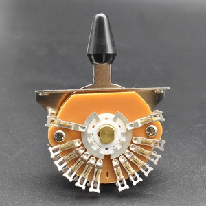 Commutateur de sélection de micros à 5 voies Super 24 Lugs, commutateur de conversion de tonalité pour guitare électrique, livré avec des embouts noirs/crème/blancs - Product Image 4