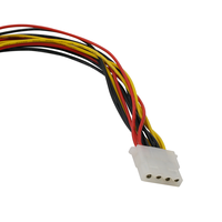 Computadora IDE Molex 4 pines hembra a Dual Sata Terminal de 15 pines Cable de servidor de 4 pines Cable de fuente de alimentación de disco duro HDD