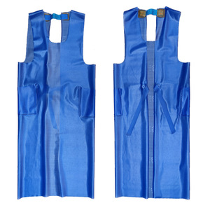 เสื้อกันเปื้อนแบบสองสายสะพาย Shuangyu 066 สีน้ำเงิน กันน้ำ สำหรับงานแปรรูปอาหารทะเล - Product Image 2