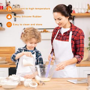 Chịu nhiệt Silicone spatulas không dính Mini Silicon <span class=keywords><strong>scraper</strong></span> công cụ Jar thìa với tay cầm dài - Product Image 3