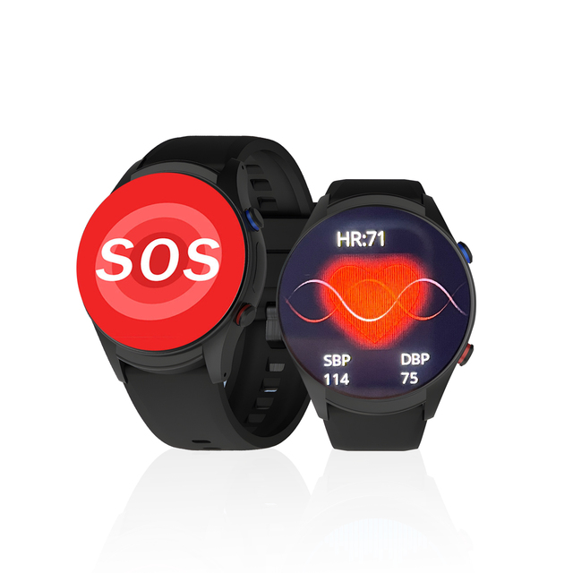 Elderly Smart Watch SOS Button Dementia SOS Call Fall Detection ECG Thermometer Activity Tracker 4G Safty Watch Healthy Watch