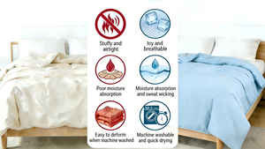 Tela Fresca al Tacto, Transpirable en 3D para Dormir en Verano <span class=keywords><strong>y</strong></span> Uso en Múltiples Escenarios, Ideal para Pedidos al por Mayor, Manta Refrescante. - Product Image 5
