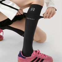Chaussettes de compression professionnelles pour femmes personnalisables, chaussettes de course à pied, de yoga, de fitness, chaussettes de mollet, chaussettes de sport amincissantes de performance