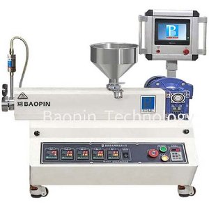 <strong>Small</strong> Benchtop Twin Screw <strong>Extruder</strong> for PP &amp; PE <strong>Plastic</strong> PLC Control with Motor As Core Component for Film Application - Product Image 3