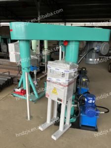 Máy trộn sơn dzjx nâng khí nén điện máy trộn cắt cao phiên bản đơn giản máy phân tán tốc độ cao - Product Image 6