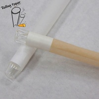 Papier à rouler à fumer avec embout en verre conique, logo personnalisé, 105 mm, non blanchi/blanchi