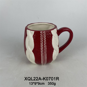 Ensemble tasse à thé et soucoupe en céramique design bonhomme de neige festif personnalisé tasses en céramique de Noël fabriquées sur mesure pour des cadeaux joyeux - Product Image 3