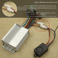 48V-72V E-Bike One/Two Way Security Alarm System Anti Theft Security System for Bikes and Scooters Motorcycle Accessories