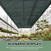 Filet pare-soleil vert foncé en HDPE anti-UV pour serre et jardin, filet d'ombrage écologique recyclé