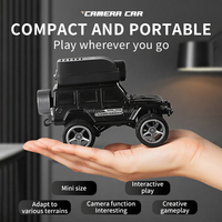 Voiture RC miniature en métal KF32 1/64 avec caméra FPV 720P, contrôle par application Wifi, véhicule de course haute vitesse, télécommande 2.4G, jouet de bureau