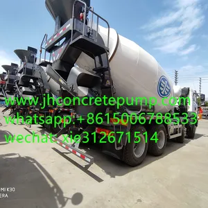 Manufacturer JIUHE Brand 8m3 10m3 12m3 beton mixer truck concrete mixer truck concrete boom pumps for sale with SINOTRUK HOWO