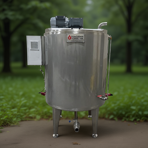 Kandemir Schokoladen-Lagertank 1000L Edelstahl Isolierte Mantelkonstruktion Konstante Temperatur Industrieller Wassertank - Product Image 3