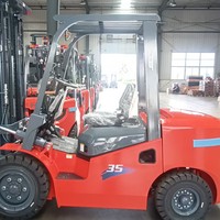 Chariot élévateur diesel HELI de 3,5 tonnes, conforme à la norme RoHS, équipement de manutention pour entrepôts industriels