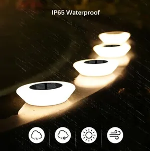 <span class=keywords><strong>Luces</strong></span> Solares <span class=keywords><strong>de</strong></span> Jardín con Disco LED <span class=keywords><strong>de</strong></span> 14 <span class=keywords><strong>Luces</strong></span> para Césped, Patio, Jardín y Camino - Product Image 4