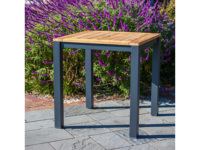 Tabourets de bar en aluminium, mobilier de bar d'extérieur, table de jardin, ensemble table et chaises hautes d'extérieur