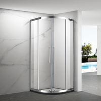 Cabine de douche coulissante avec ventilateur intégré pour salle de bain
