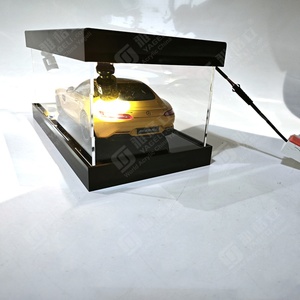Acrylic 1/18 <b>Model</b> Car Lighting <b>Model</b> Car Display Case Toy Car Showcase Acrylic Box With Led - Product Image 3