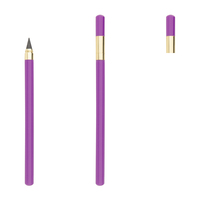 Crayon éternel multicolores avec logo personnalisé en gros, crayons à écrire avec capuchon, tête remplaçable, stylo infini pour le bureau et l'école