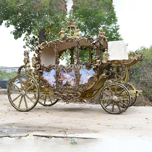 Nuevo Diseño 2026: Carruaje Eléctrico Real para Bodas, Estilo Princesa Cenicienta, sin Caballos, 4 Ruedas, 4-6 Asientos, para Paseos Turísticos y Bodas Románticas - Product Image 2