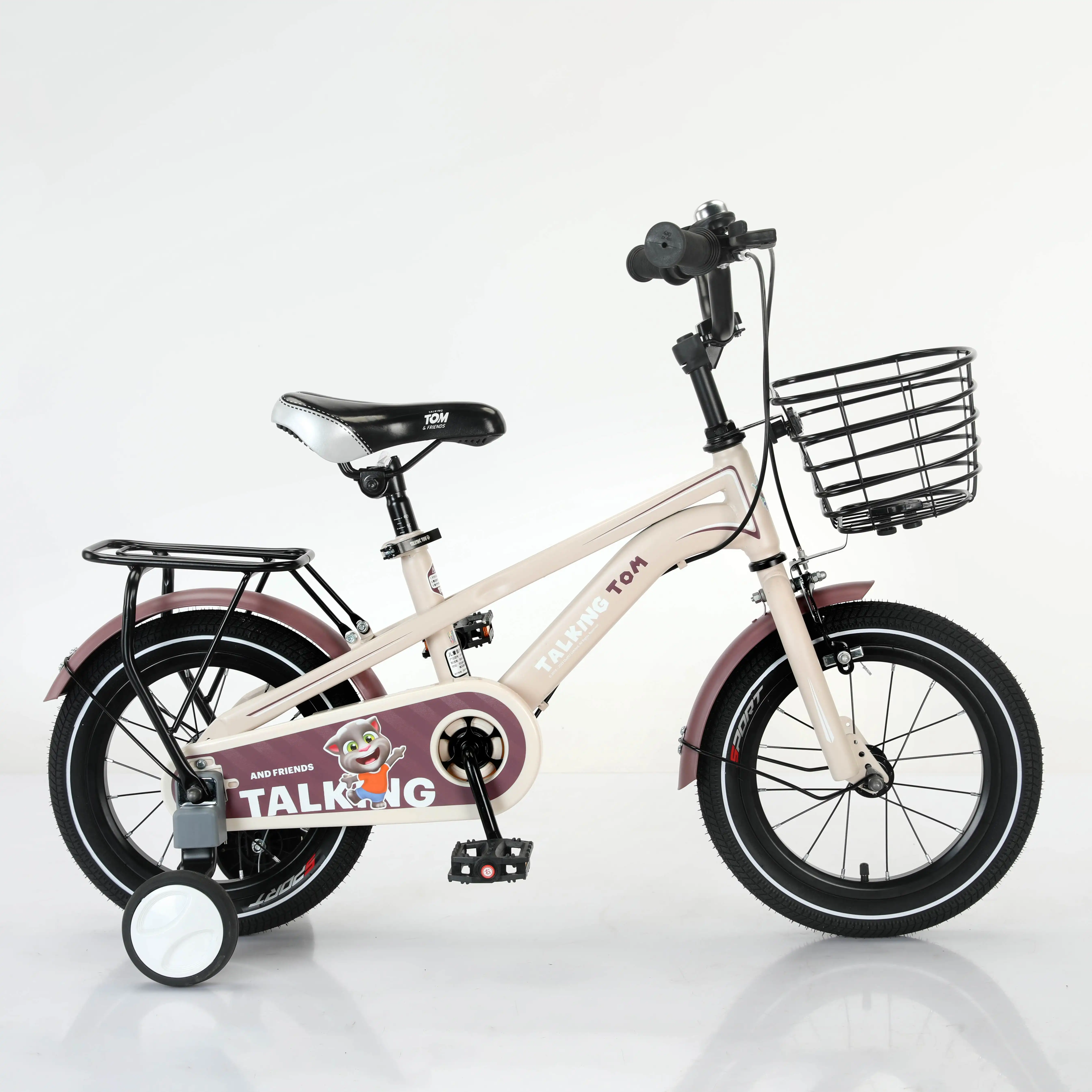 El último estilo de marco de acero alto para niños y niñas ciclo 12 14 16 18 pulgadas bicicleta para niños bicicleta única para niños