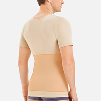 T-shirt de compression respirant à manches courtes pour homme, effet ventre plat, ajustement ajusté, sous-vêtement de sport sculptant le corps