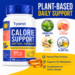 Capsules molles de soutien calorique 800mg 60 gélules Formule végétale Thé Vert Agrumes Gingembre Produits OEM de santé sous marque privée - Product Image 2