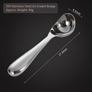 Cuchara para Helado DF519 de Acero Inoxidable 304, Mango Suave, Superficie Reflectante, Utensilio de Cocina - Product Image 2