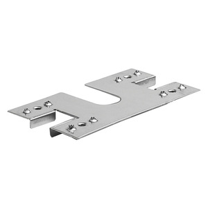 Plaque de mise à la terre pour protection contre la foudre photovoltaïque, double borne, en acier inoxydable 3040, pour montage sur rail en aluminium - Product Image 2