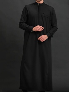 Túnica Tradicional Marroquí Bordada para Hombre, Thobe Musulmán con Bolsillo, Jibba, Abaya, Ropa Masculina, Jalabiya, Ropa para Ramadán, Ubba - Product Image 2