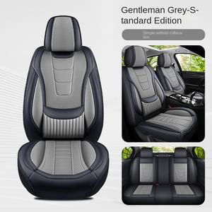 Ensemble complet de housses de siège de voiture universelles en cuir PVC avec coussin de siège de voiture, accessoires intérieurs de voiture - Modèle A5 - Product Image 6