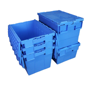 Cassa in Plastica Impilabile di Alta Qualità con Coperchio, Contenitore per Stoccaggio Resistente, Casse in Plastica per Carichi Pesanti - Product Image 5