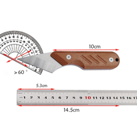 Couteau utilitaire fixe mini EDC portable 14C28N Full Tang pour le camping et la survie en extérieur avec manche en Micarta
