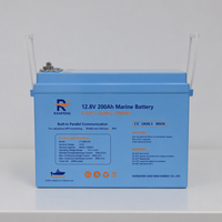 Batería Marina LiFePO4 de 12.8V 100Ah 200Ah 300Ah 400Ah, Compatible con Victron, para Barcos, Yates y Autocaravanas, de Fosfato de Hierro y Litio, 5000 Ciclos