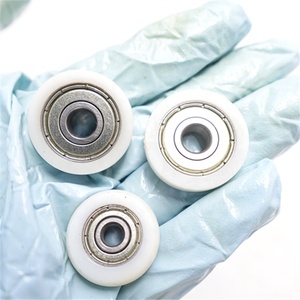 Roulements à billes en nylon PU POM PP PA66 plastique polyuréthane caoutchouc revêtu de rainure en V / U 6000ZZ pour <span class=keywords><strong>porte</strong></span> et fenêtre coulissante - Product Image 5