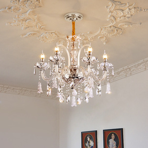 European Style Crystal Chandelier Multi Head E14 LED <b>Light</b> For Living Room Bedroom Dining Hall Luxury Candle Lamp - Product Image 2