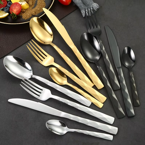 Luxury Cutlery Diamond Handle Design Stainless Steel Knife <b>Fork</b> Spoon Cutlery Set for Wedding - Product Image 5